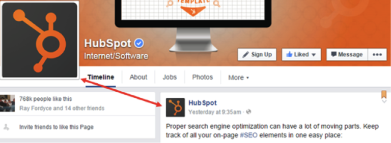 Facebook Hubspot Page